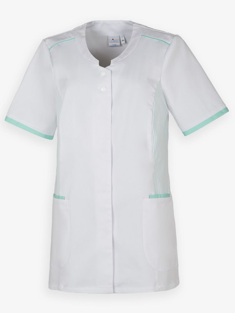 Arbeitskittel Damen Weiß-Mint