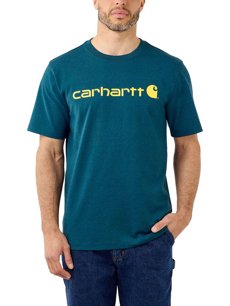 Carhartt Herren Logo Shirt Blau