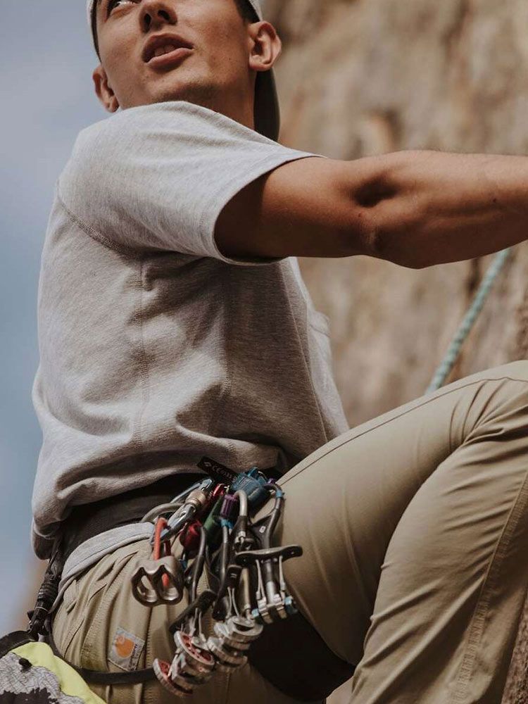 Hellgraues Carhartt Herren Pocket Shirt