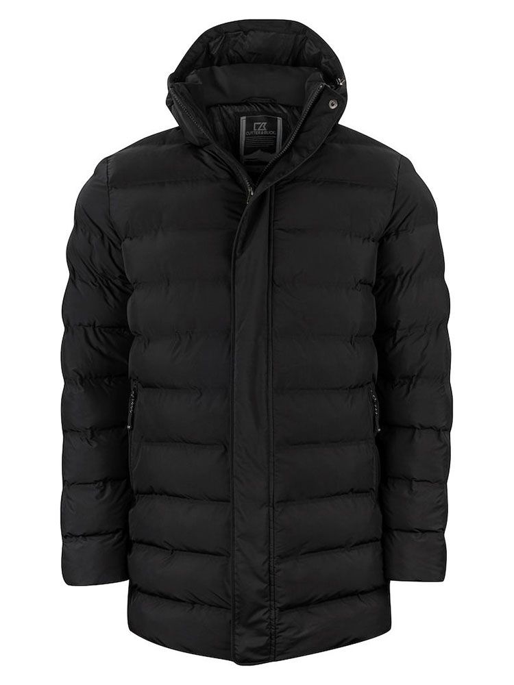 Lange Herren Winterjacke Schwarz