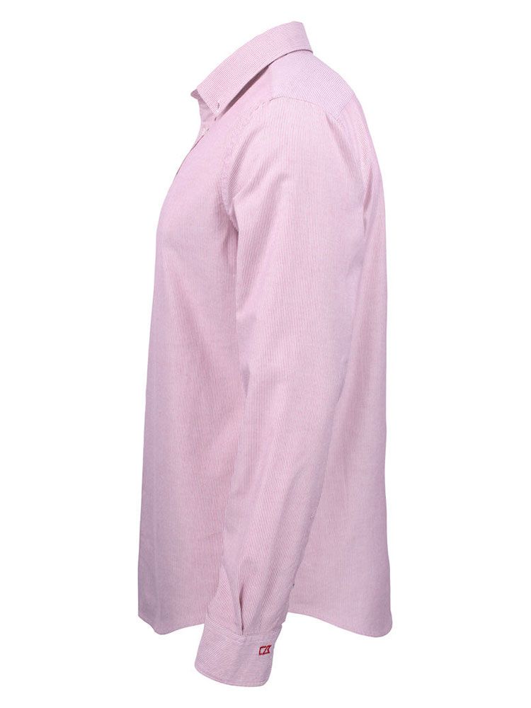 Herren Hemd Rot fein gestreift