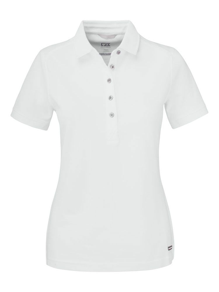 Funktions-Poloshirt Damen Weiß