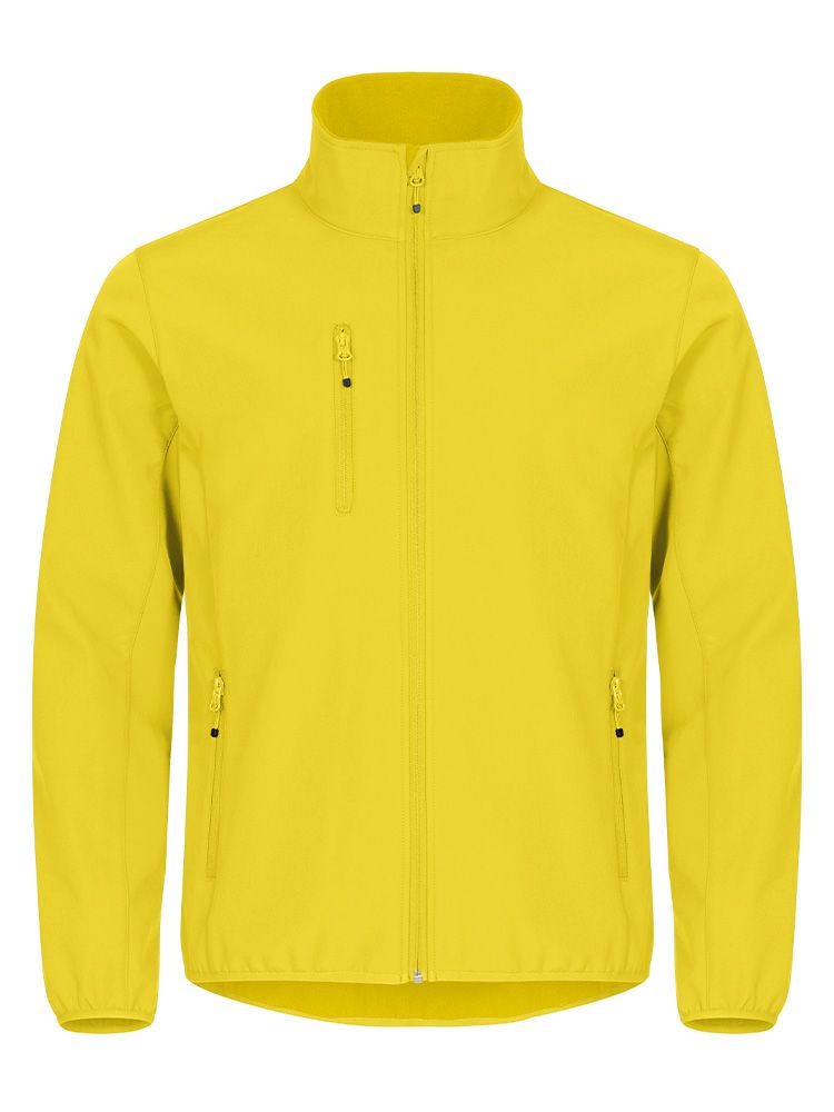 Herren Softshell Jacke Gelb
