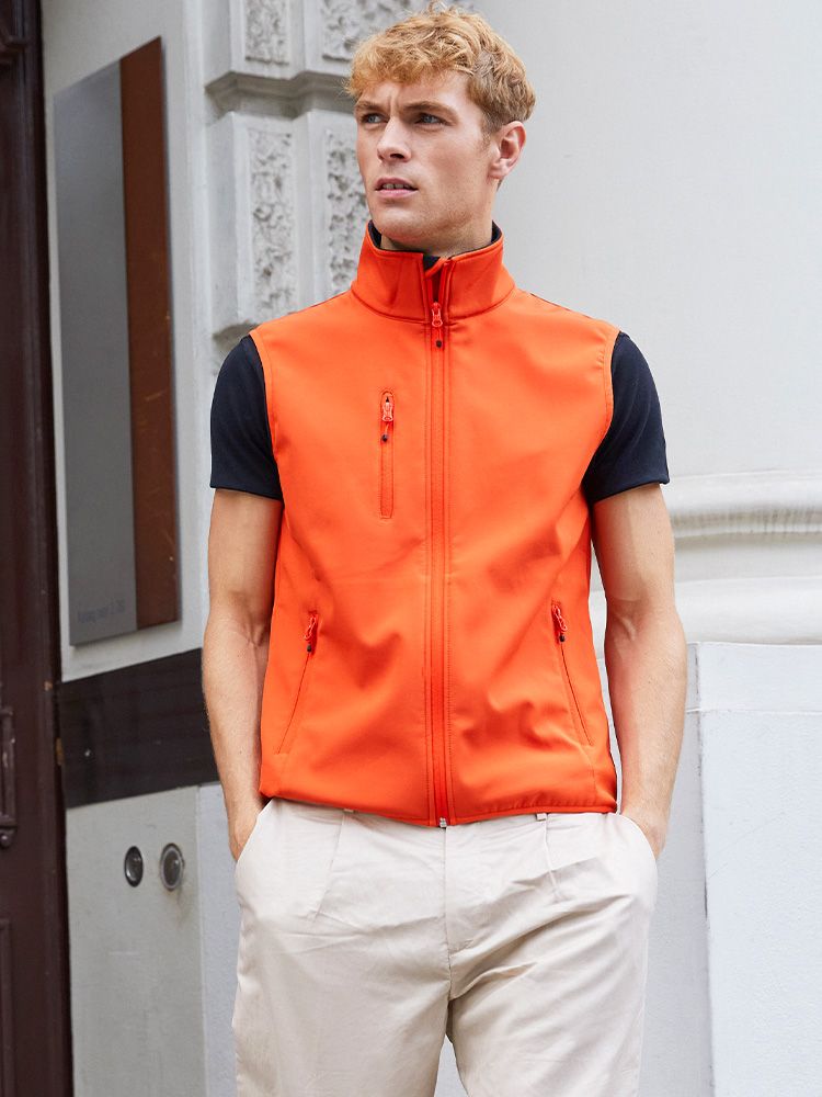 Herren Classic Weste Orange