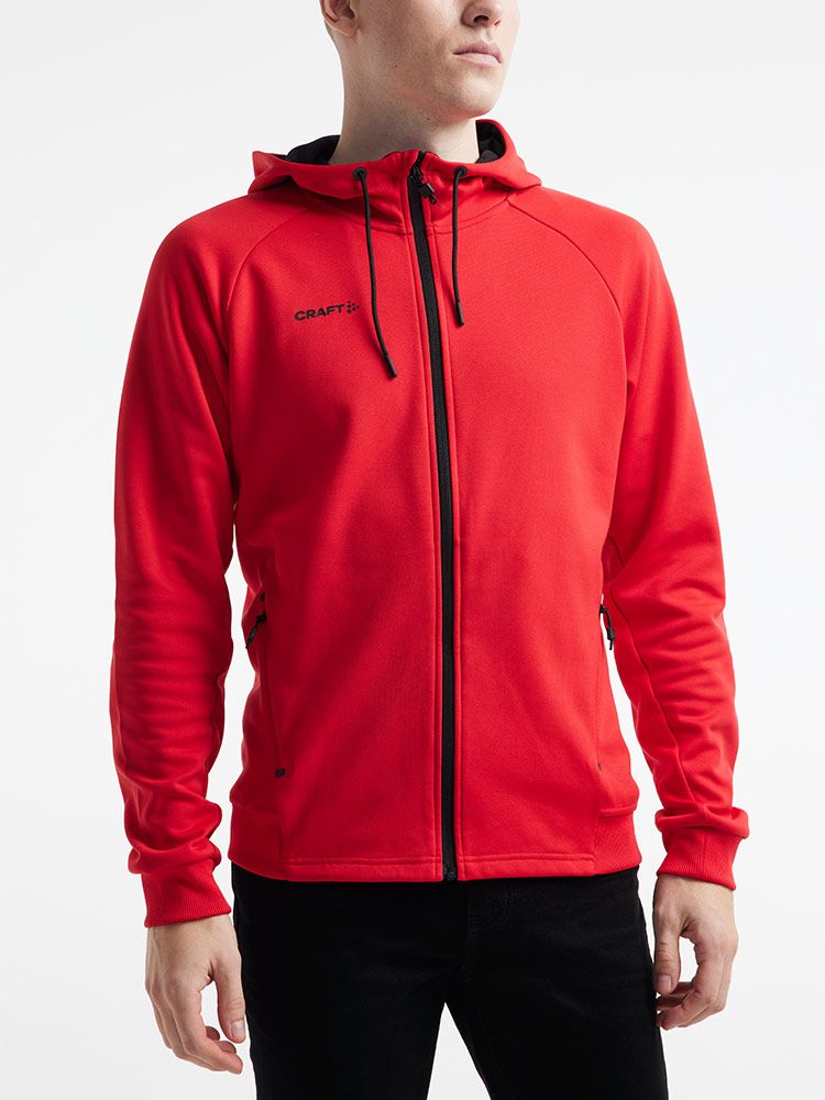 Kapuzenjacke Herren Rot
