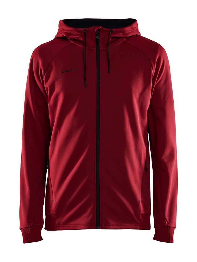 Kapuzenjacke Herren Weinrot