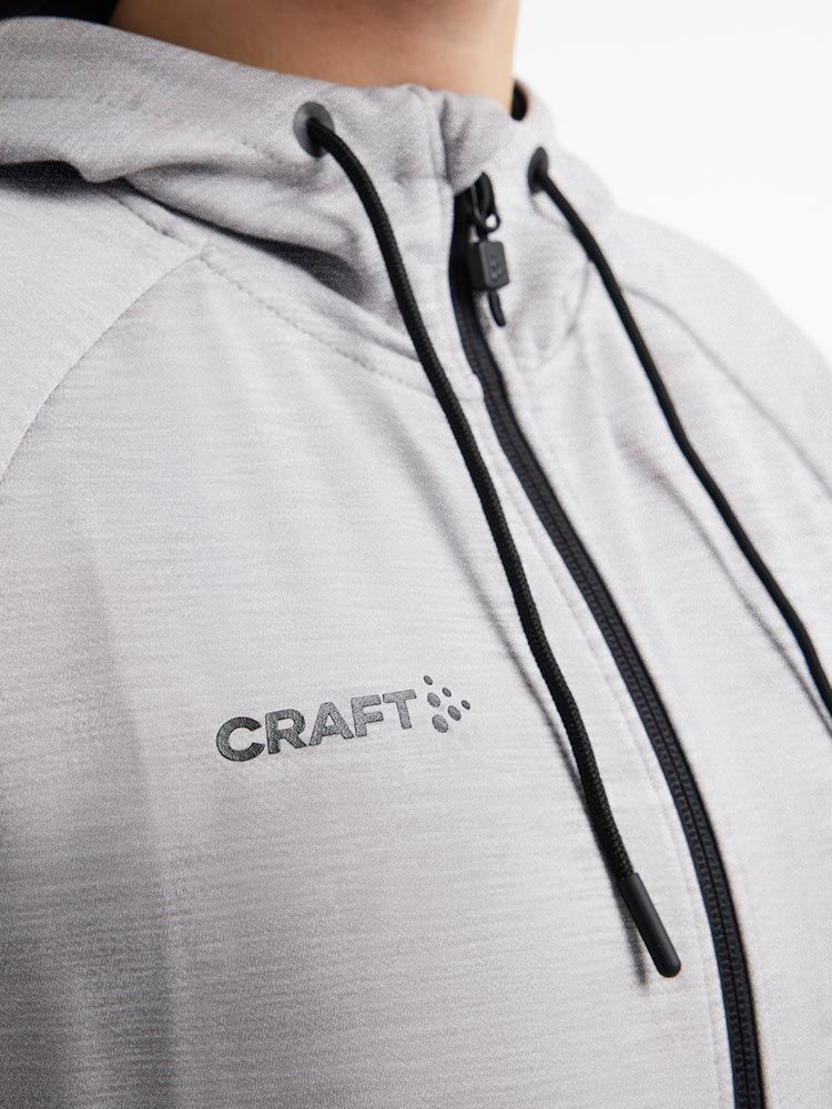 Kapuzenjacke Damen Hellgrau