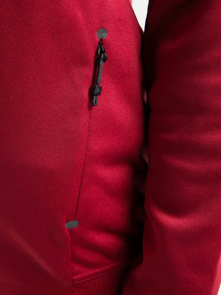 Kapuzenjacke Damen Weinrot