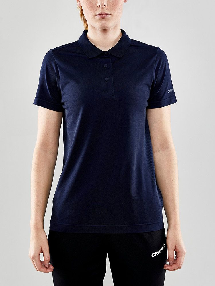 Sport Poloshirt Damen in Dunkelblau