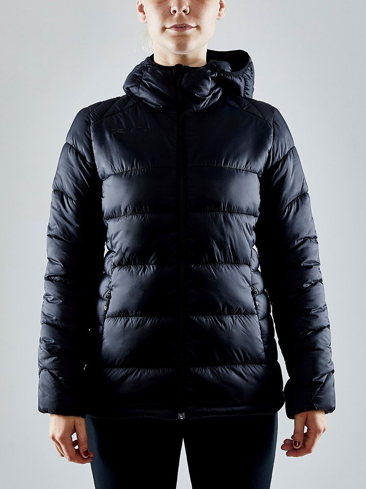 Sportliche Winterjacke Damen Schwarz