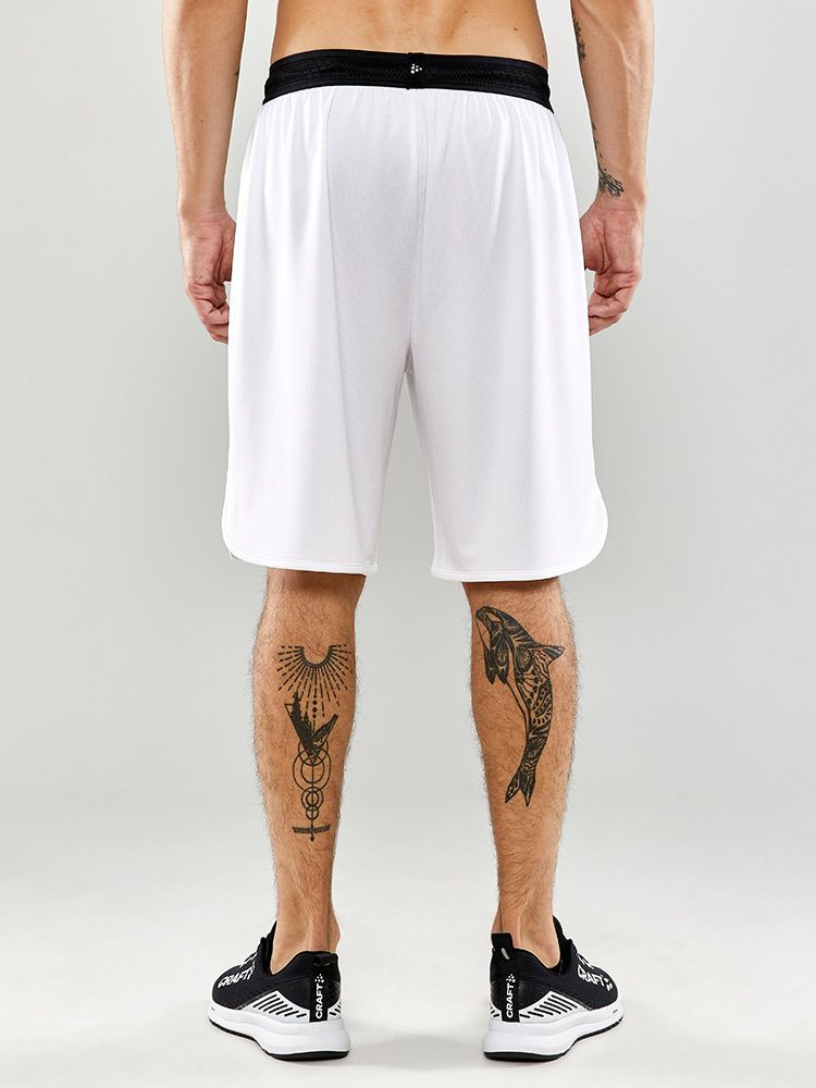 Kurze Herren Trainingshose Weiß