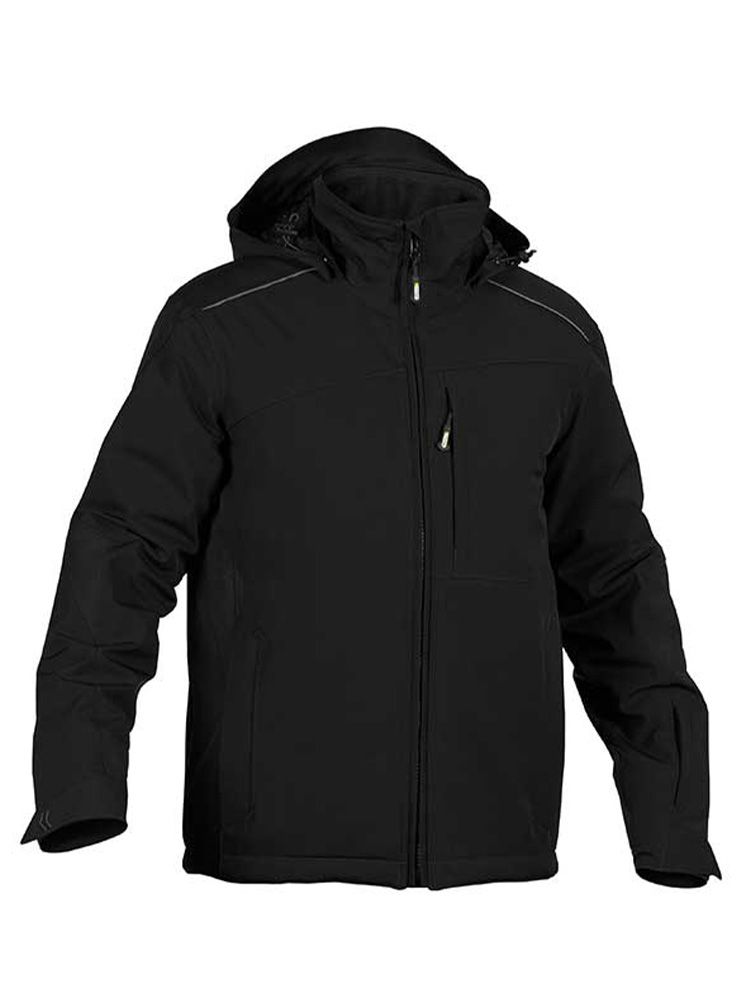 Schwarze Arbeits Winterjacke Herren