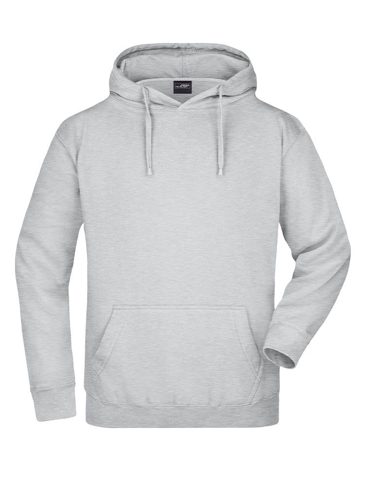 Hoodie Herren Grau Meliert