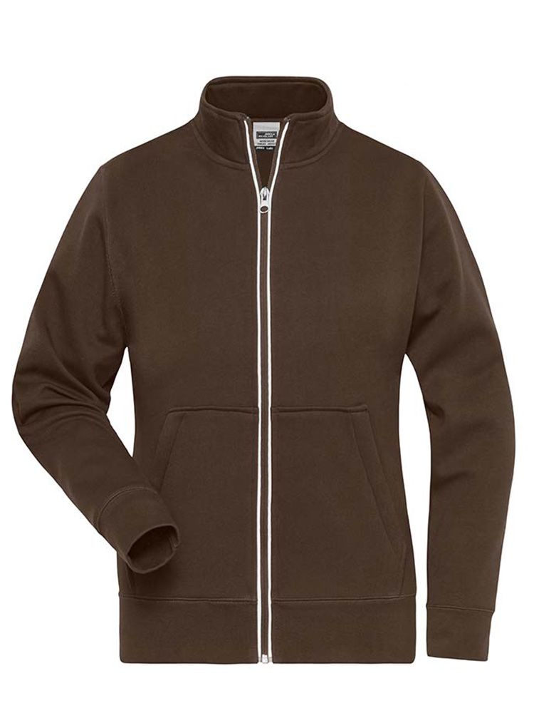Sweatjacke Damen Braun