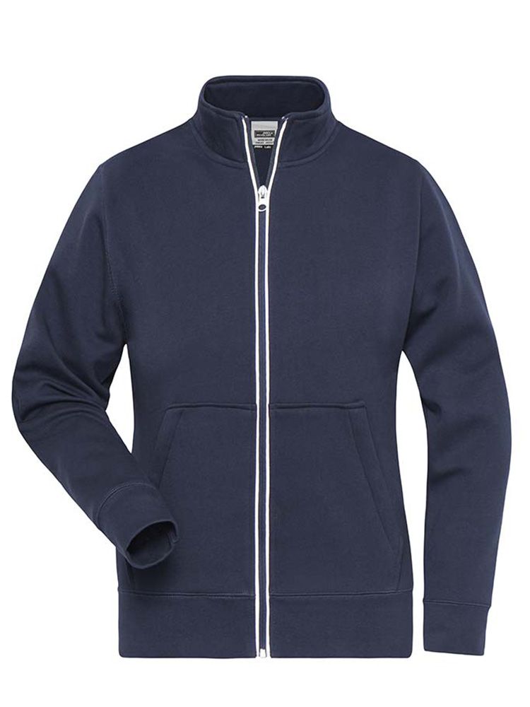 Arbeits Sweatjacke Damen Navy-Blau
