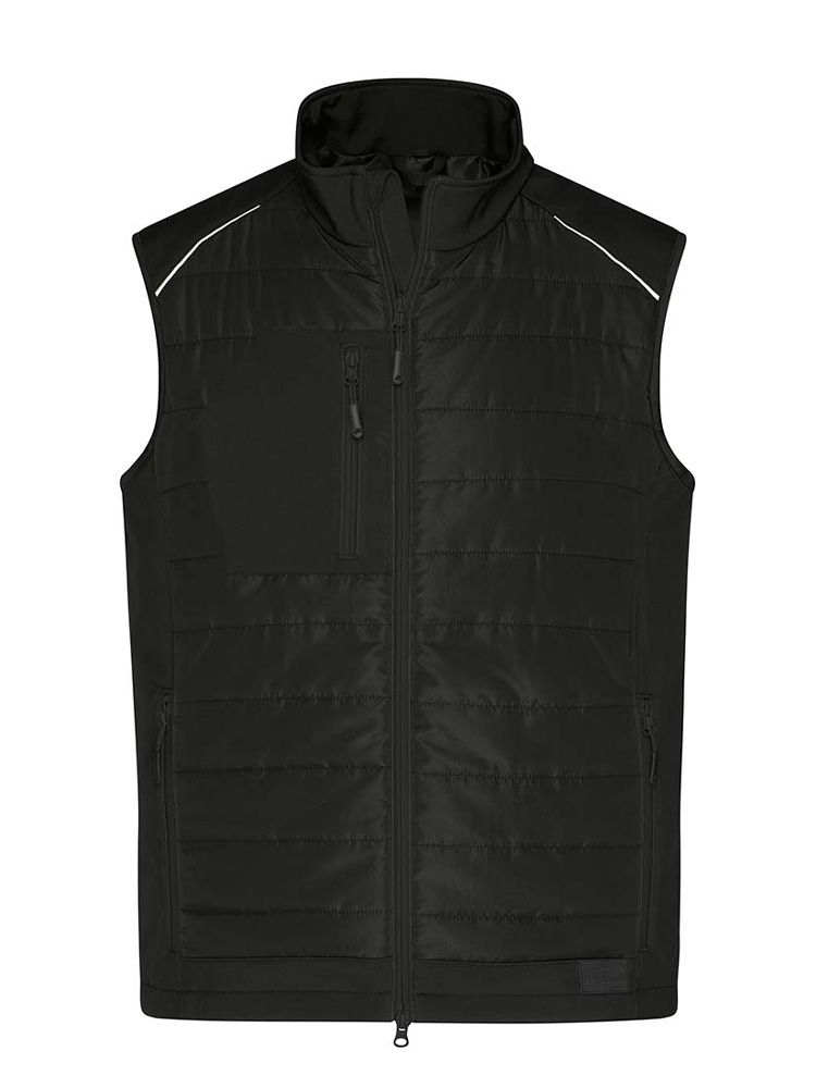 Steppwesten für Herren Schwarz