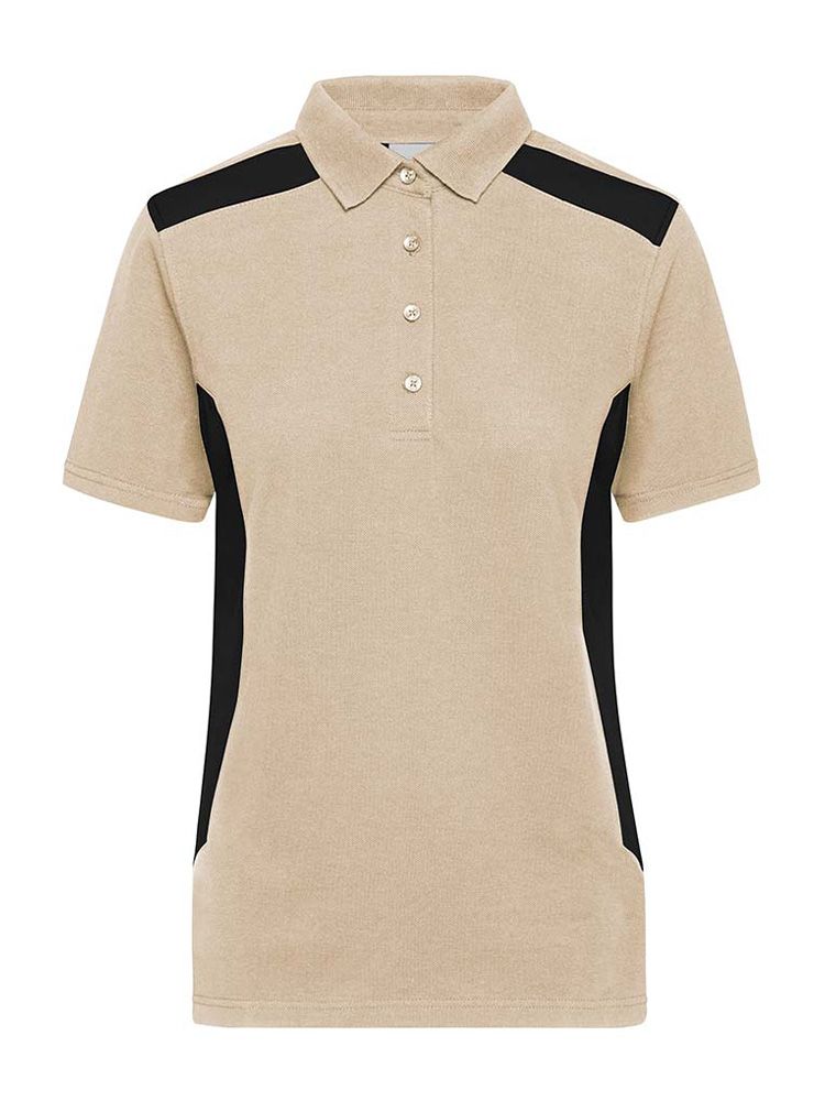 Arbeits Poloshirt für Damen in Beige