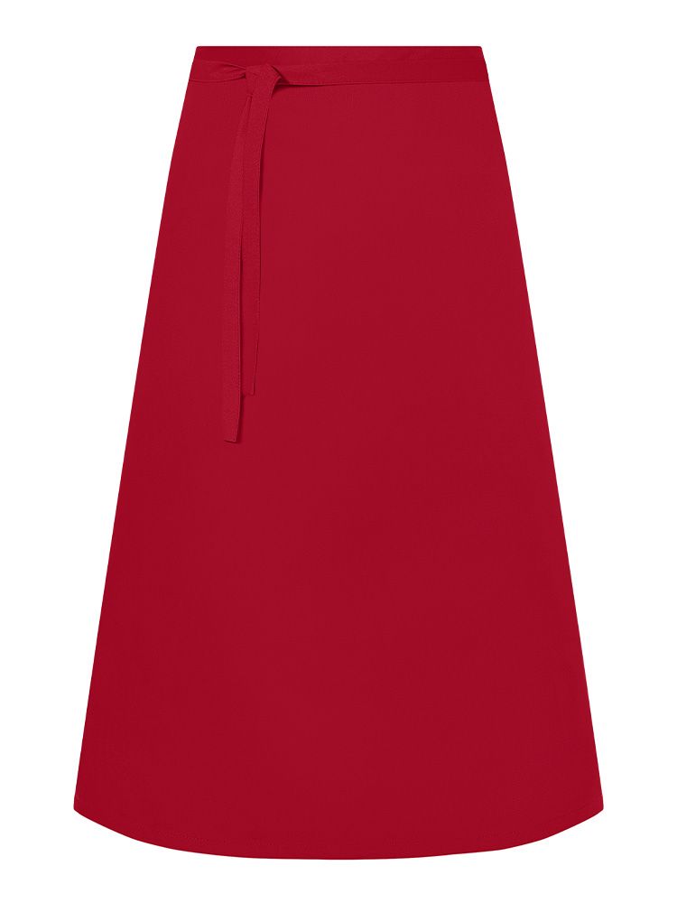 Klassische lange Bistroschürze Rot