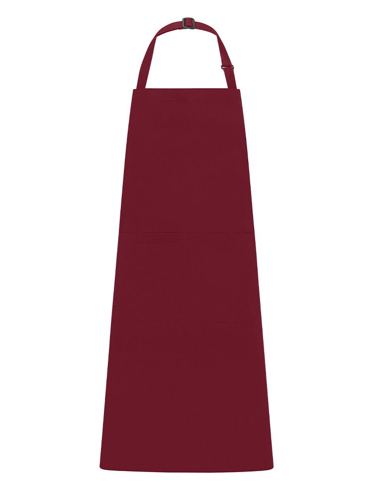 Klassische Latzschürze in Dunkelrot