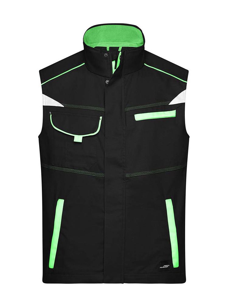 Leichte Arbeitsweste in Schwarz