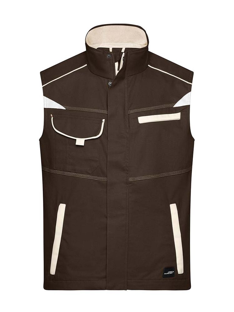 Leichte Arbeitsweste in Braun