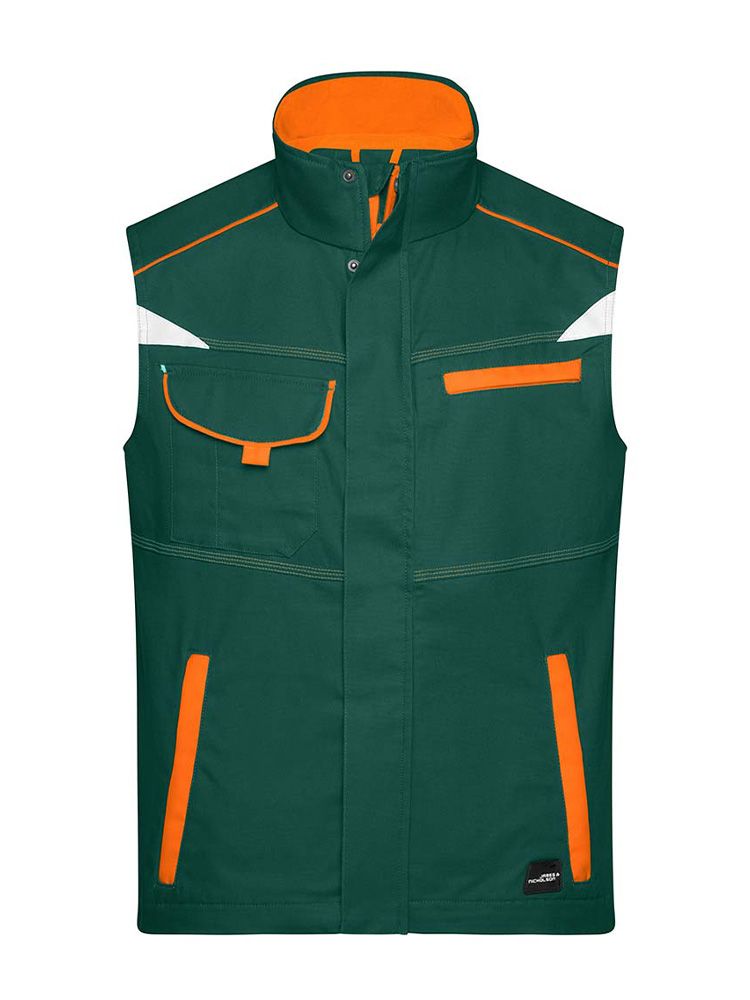 Leichte Arbeitsweste in Grün