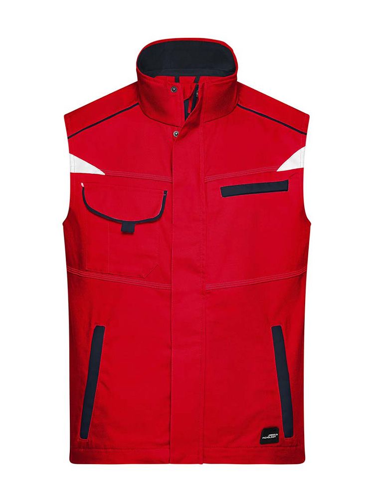Leichte Arbeitsweste in Rot