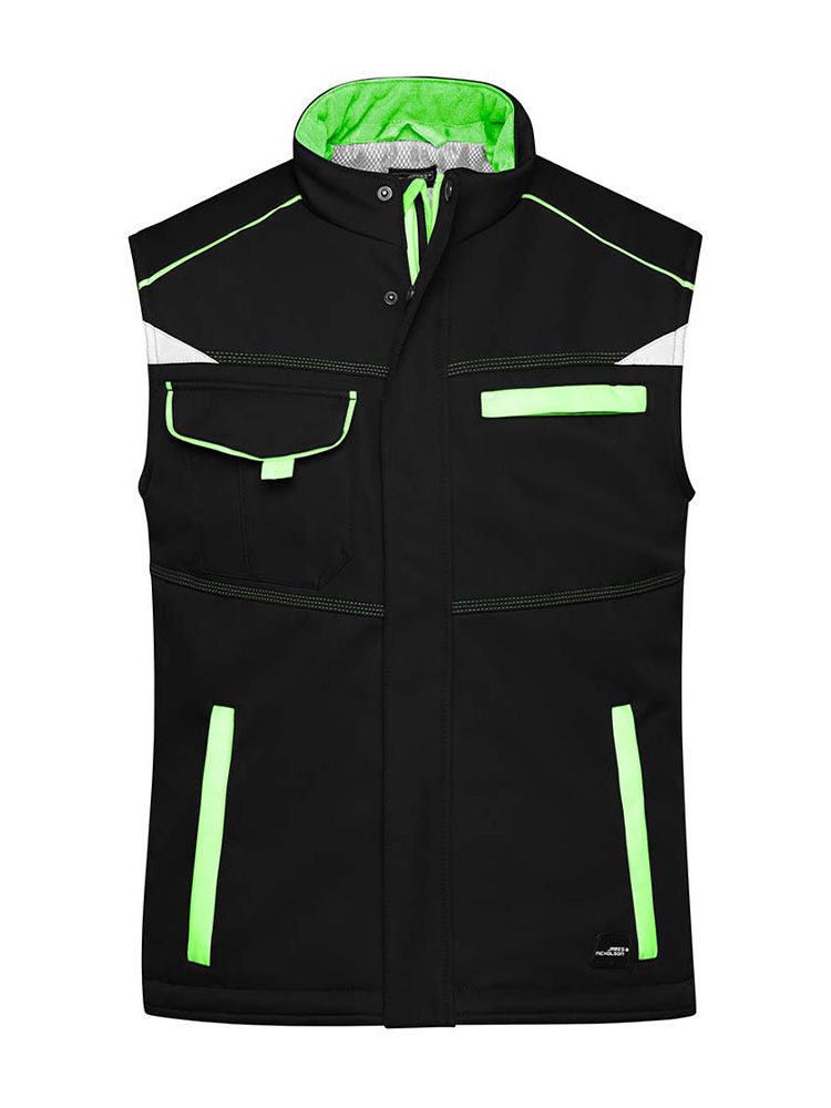Workwear Softshell Weste gefüttert Color