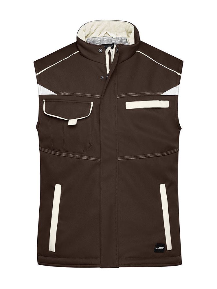 Workwear Softshell Weste gefüttert Color