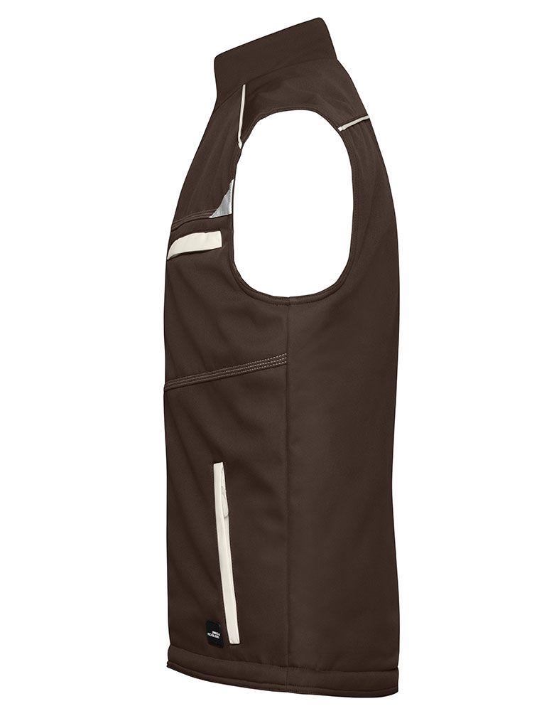 Workwear Softshell Weste gefüttert Color