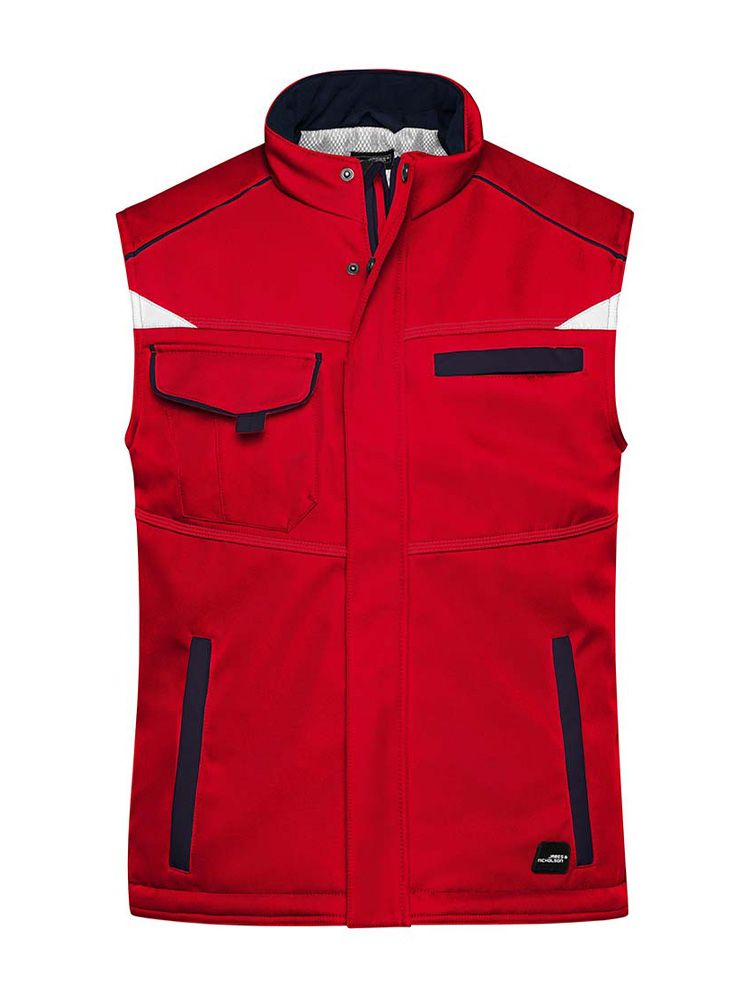 Workwear Softshell Weste gefüttert Color