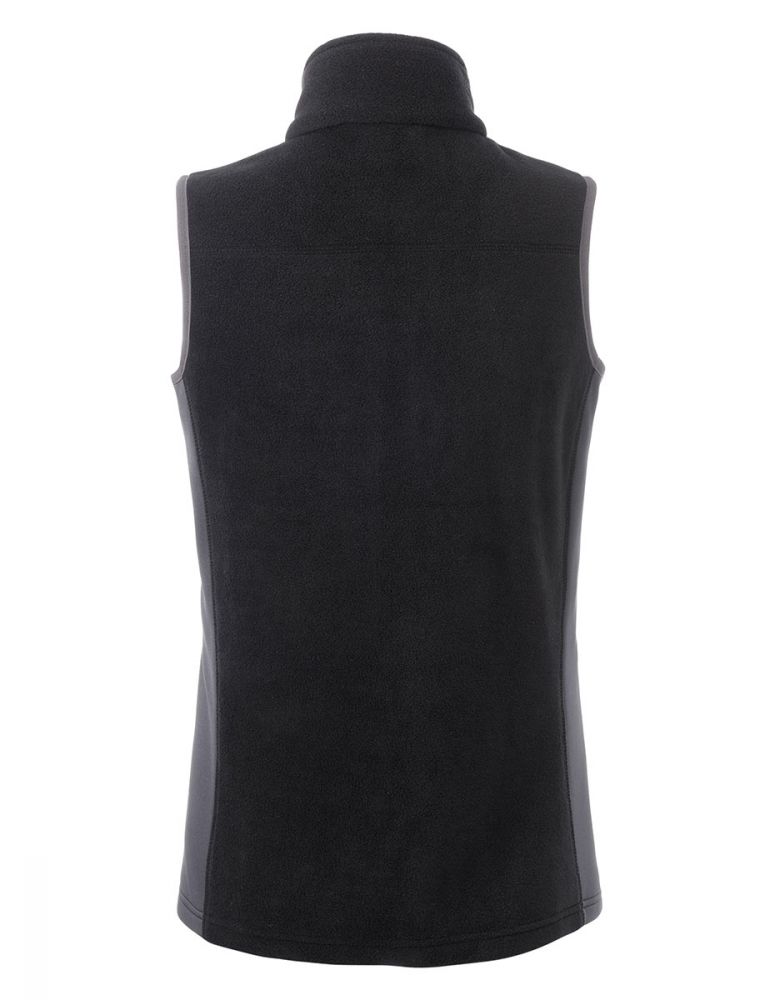 Fleece Weste Damen Schwarz