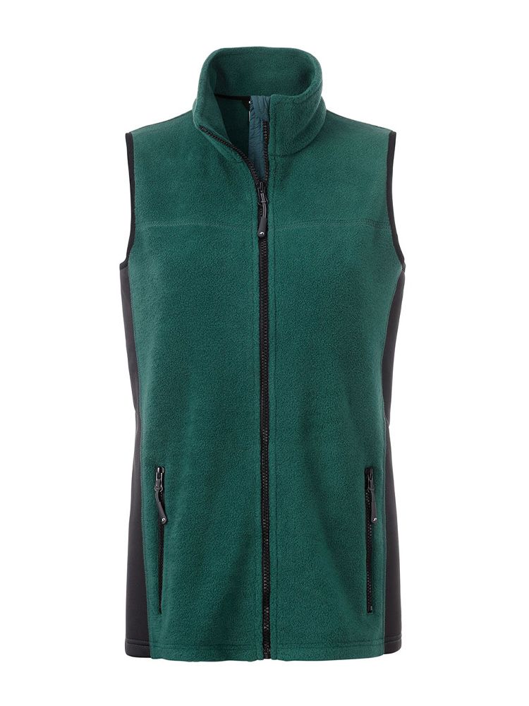 Fleece Weste Damen Grün