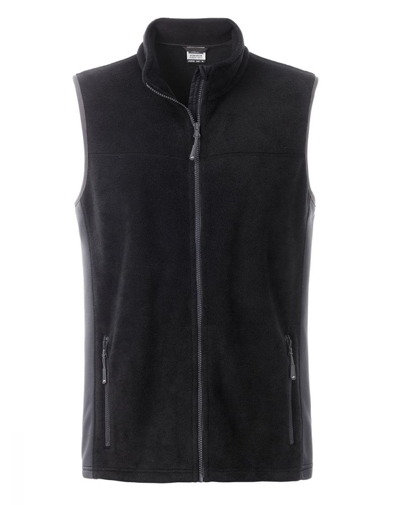 Fleece Weste Herren Schwarz