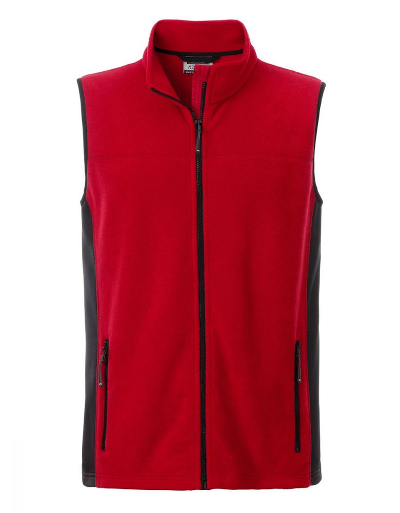 Fleece Weste Herren Rot