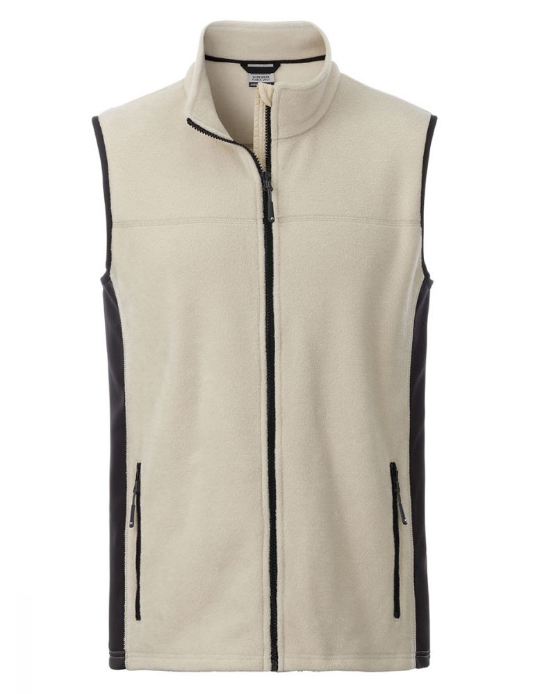 Fleece Weste Herren Beige