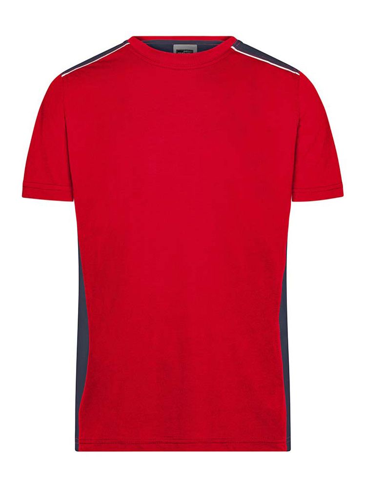 Rotes Arbeits T-Shirt Herren