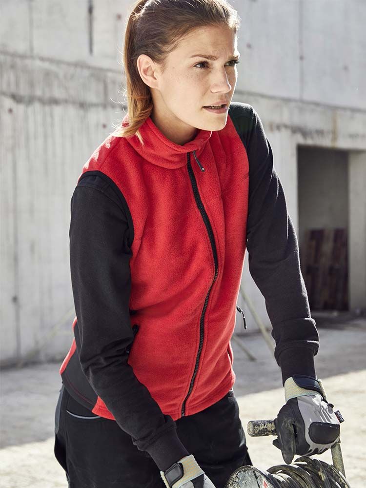 Ladies Workwear Polo Shirt Pocket Longsleeve Essential