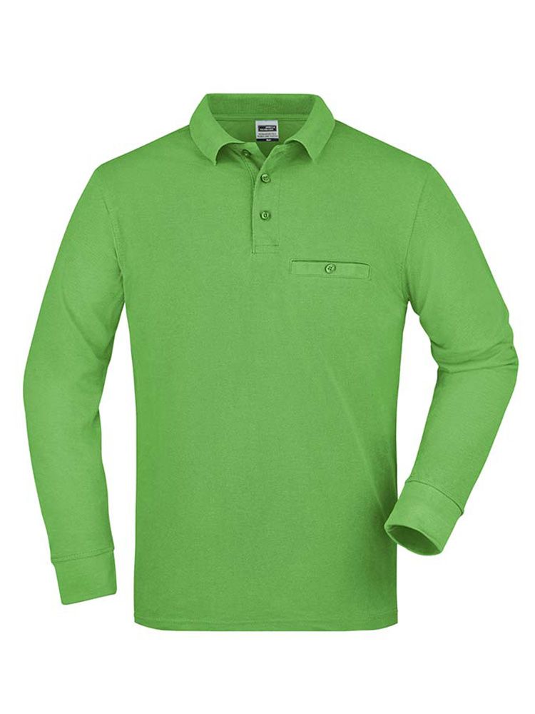Herren Workwear Poloshirt Pocket Longsleeve Essential