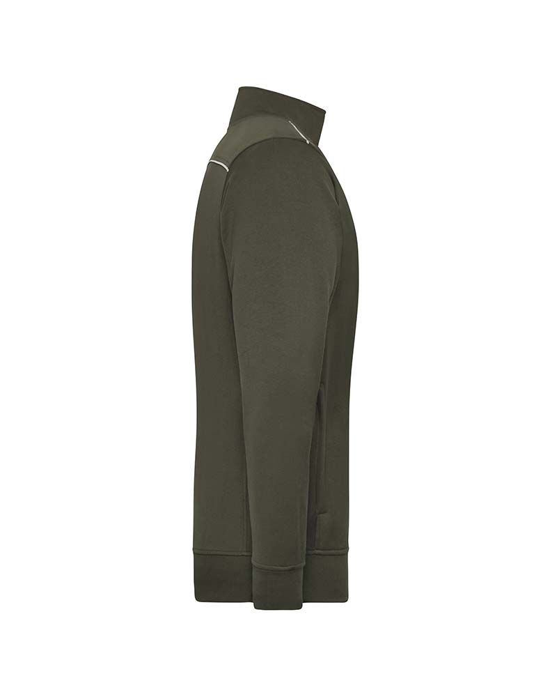 Sweatjacke Full Zip Olivgrün