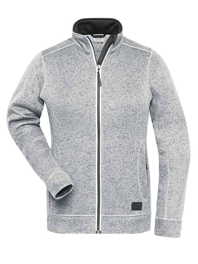 Weiße Fleece Jacke Damen