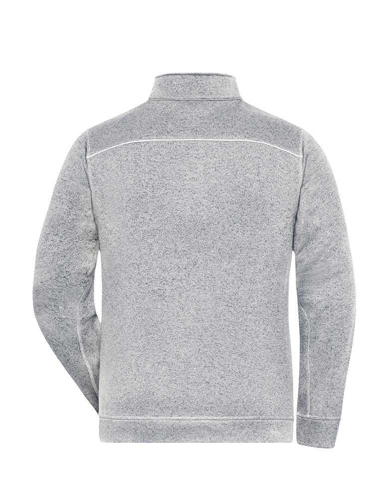Weiße Fleece Jacke Herren