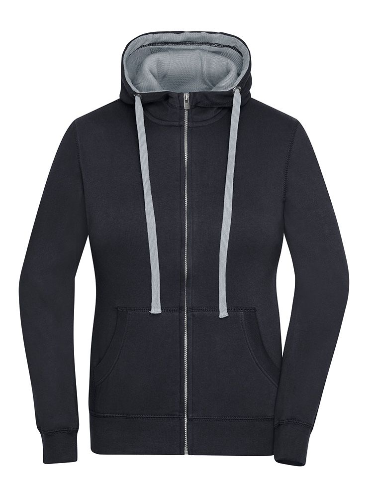 Damen Zip-Jacke Schwarz