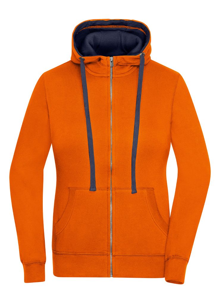 Damen Zip-Jacke Orange
