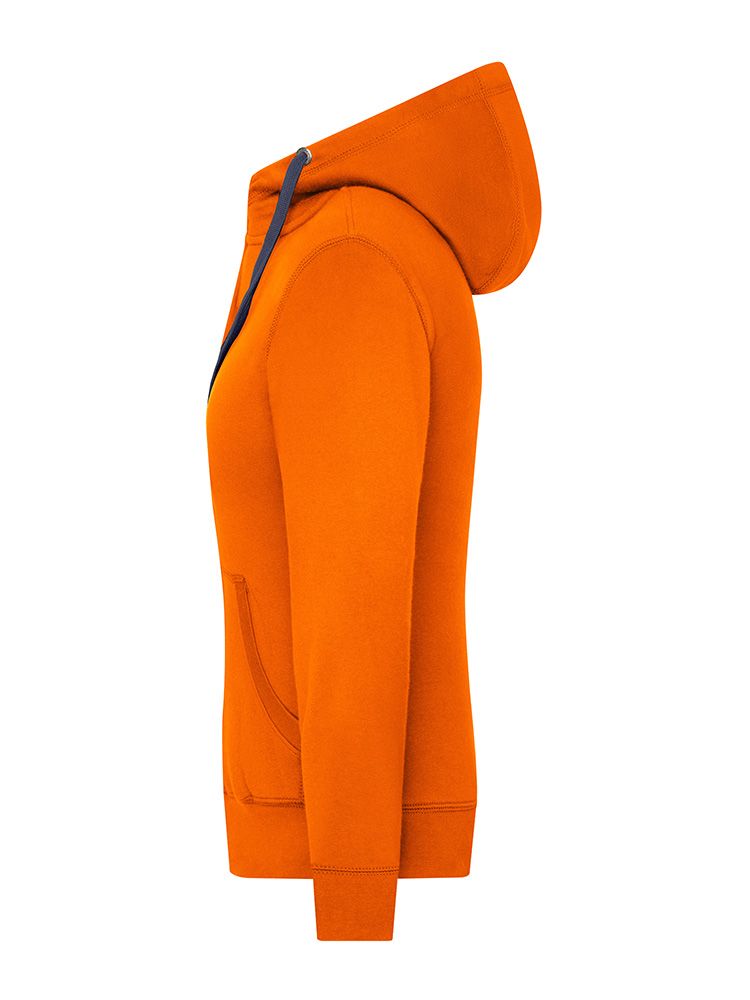 Damen Zip-Jacke Orange