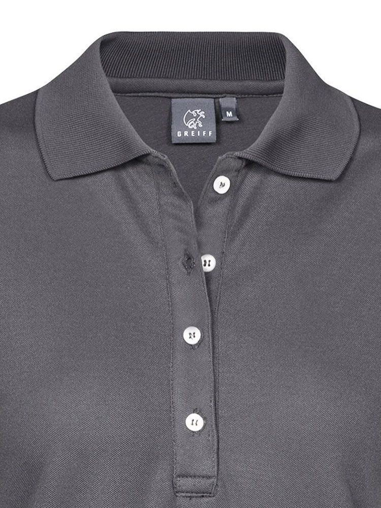 Dunkelgraues Damen Poloshirt