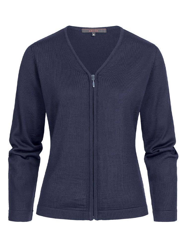 Damen Strickjacke mit Reißverschluss