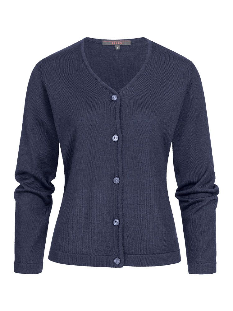 Strick Jacke Damen Dunkelblau