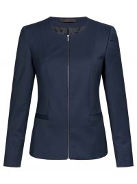 Damen Rundhals-Blazer Modern with 37.5 Regular Fit