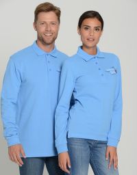 Langarm Poloshirt besticken